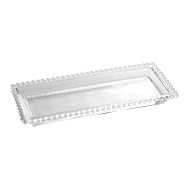 Travessa 29,5cm Por 12,8cm Pearl Em Cristal Ecológico Wolff